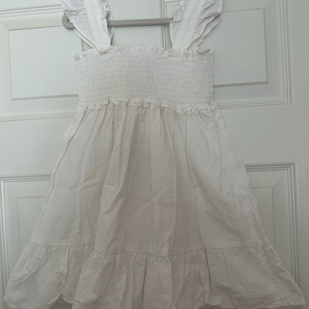 Janie and Jack white smock dress